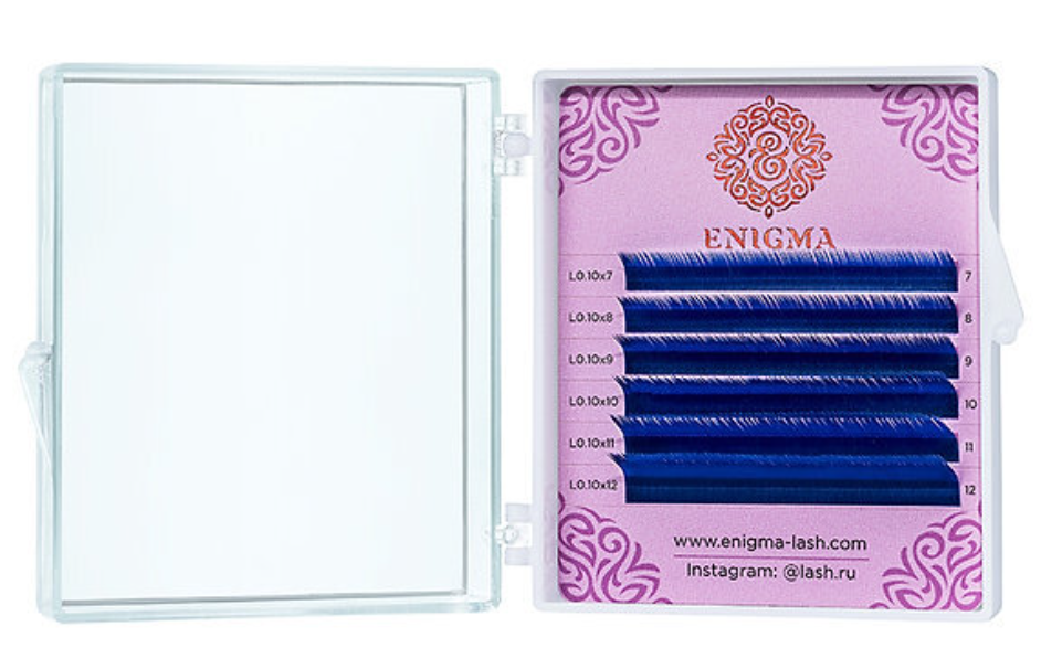 

Ресницы Enigma цветные мини 0,07 M 8-13 мм Blue 6 линий, Синий