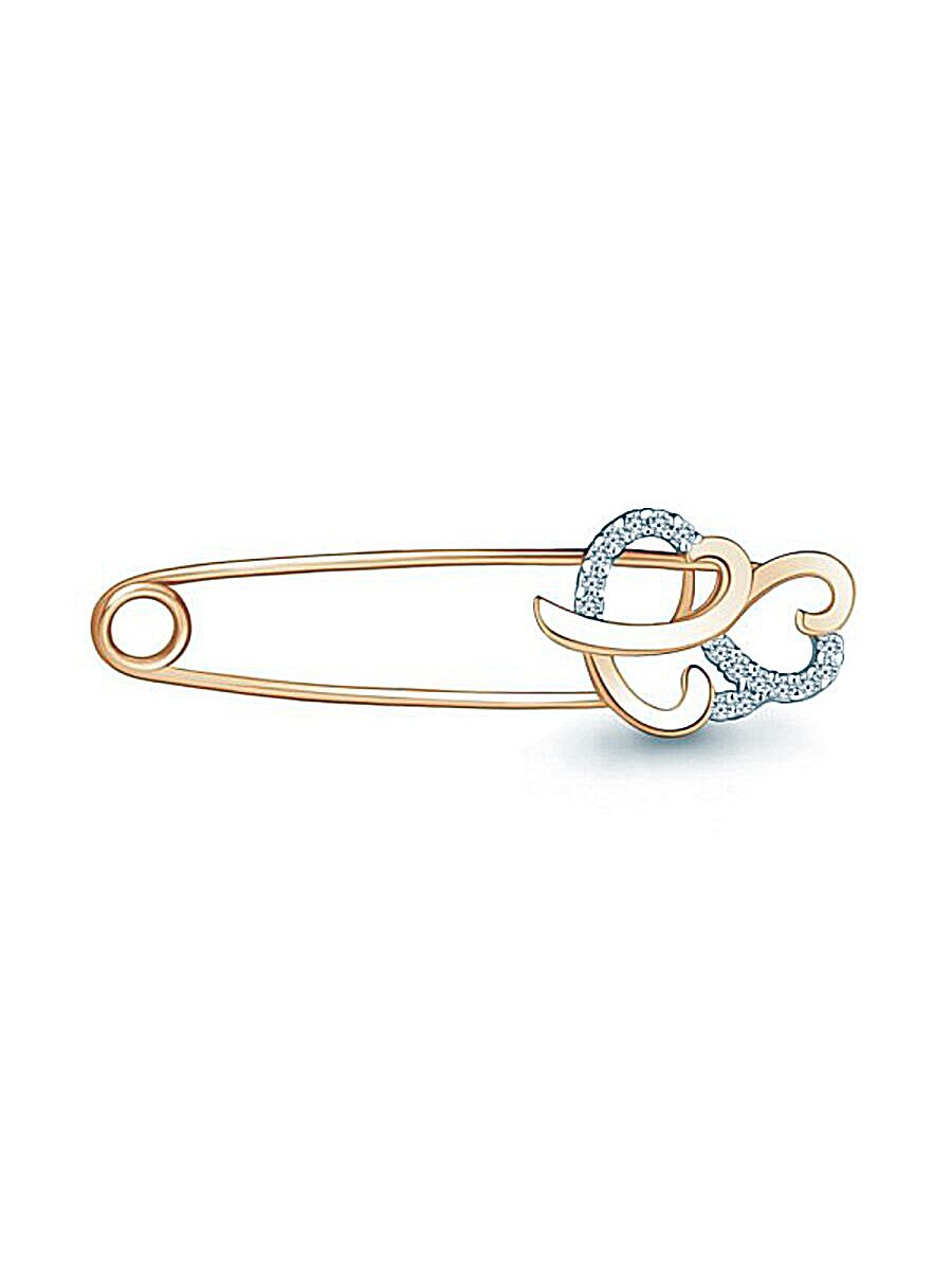 

Брошь из серебра TEO MAORI 871520А.6, фианит, 871520А.6
