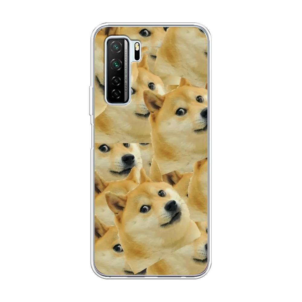 

Чехол Awog на Honor 30S (Global) "Собака-подозревака фон", Желтый;черный, 6102850-9