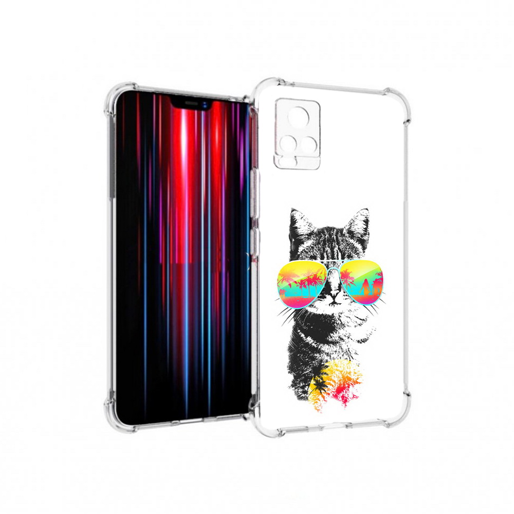 

Чехол MyPads Tocco для Vivo V20 PRO крутой кот (PT226964.386.425), Прозрачный, Tocco