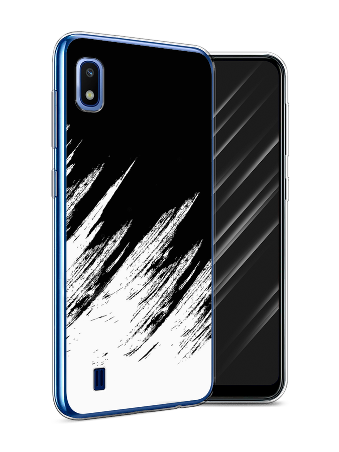 

Чехол Awog на Samsung Galaxy A10 "Черно белые брызги", Разноцветный, 27950-3