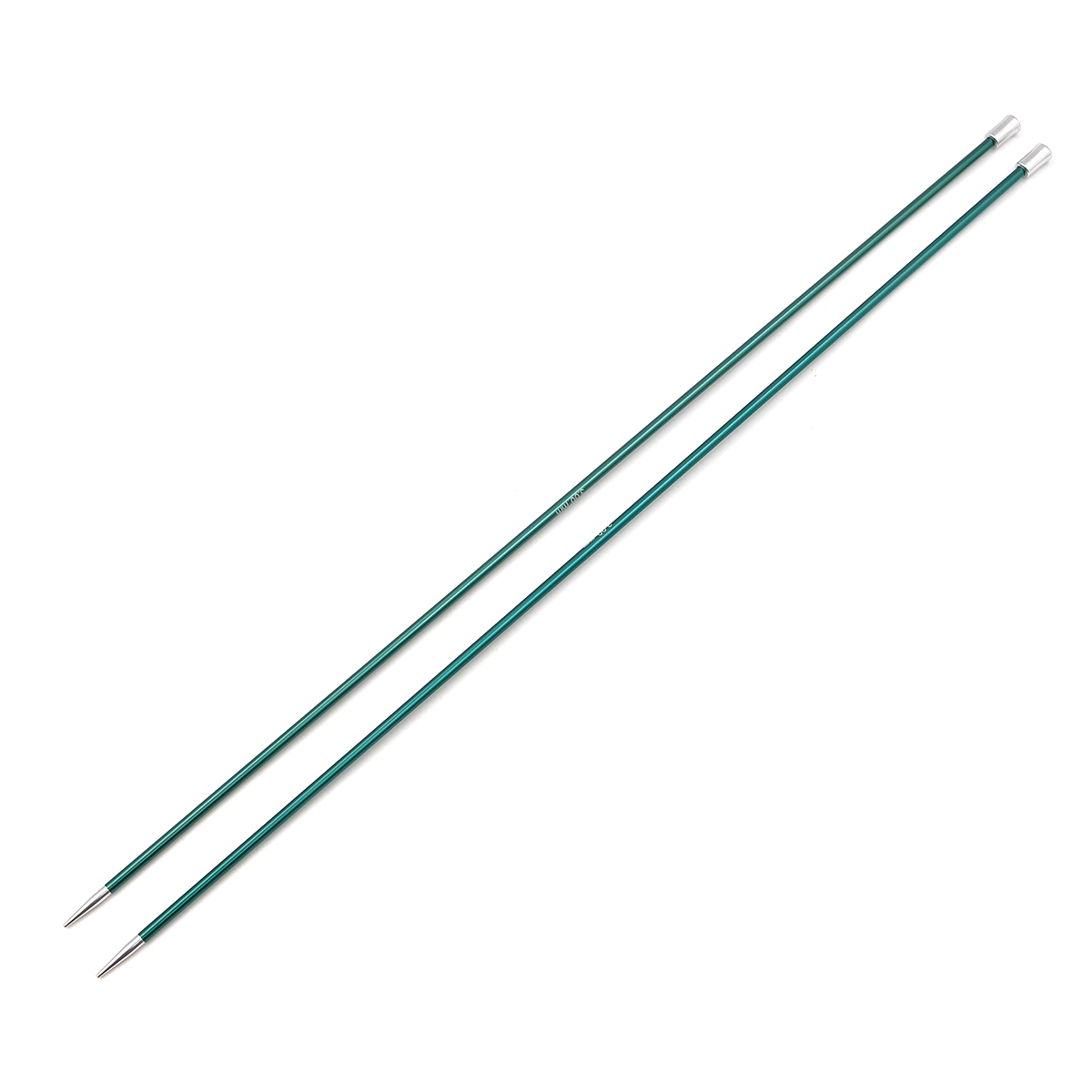 

47295 Спицы прямые Zing 3мм/35см, алюминий, нефтритовый, 2шт, KnitPro, Зеленый