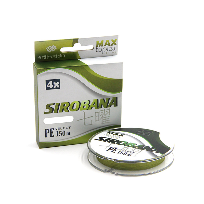 

Шнур плетеный "Shii Saido" Sirobana 4X, L-150 м, d-0,185 мм, test-7,25 кг, olive, Зеленый, Sirobana