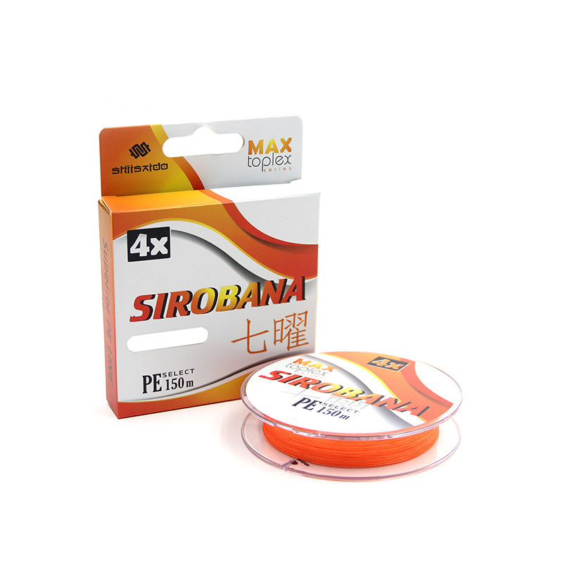 

Шнур плетеный "Shii Saido" Sirobana 4X, L-150 м, d-0,185 мм, test-7,25 кг, orange, Оранжевый, Sirobana