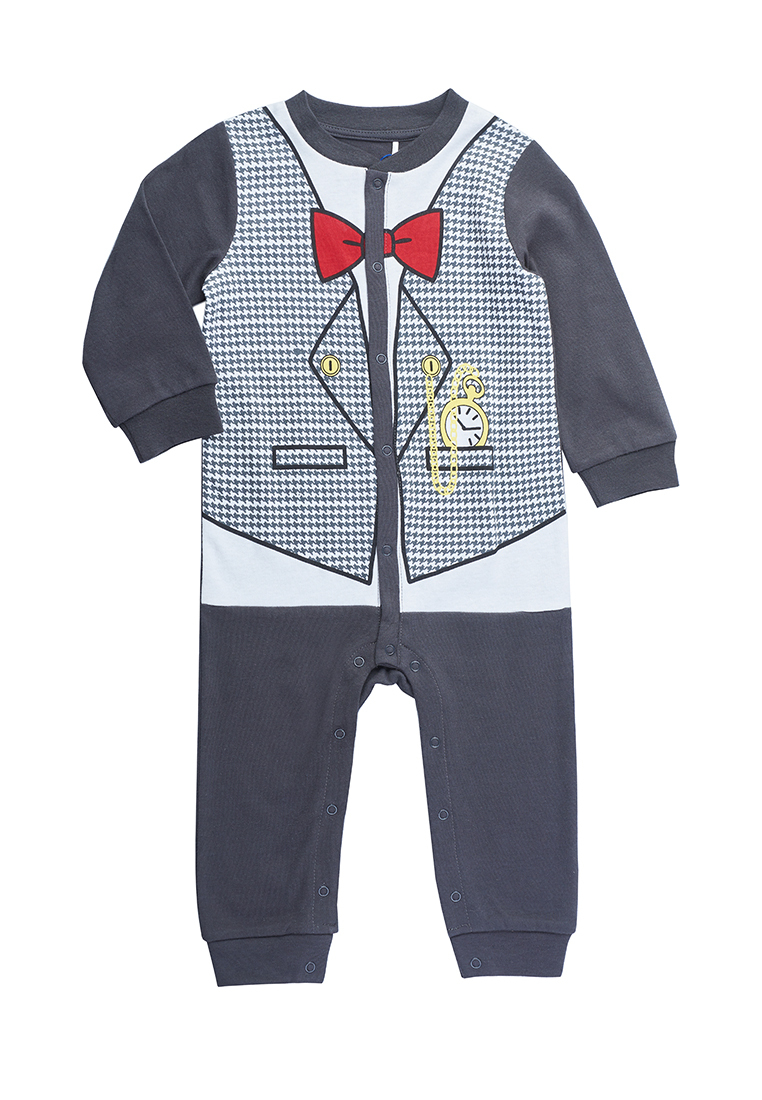 Комбинезон детский Kari Baby SS23B08300507, графитовый, 62 Китай серый