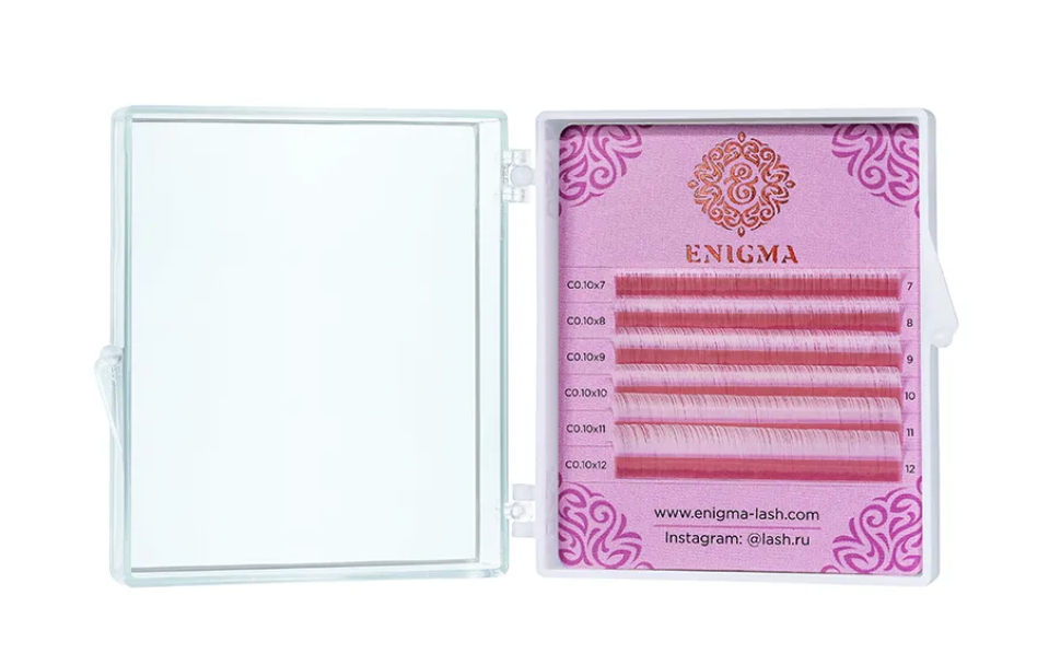 

Ресницы Enigma цветные мини 0,07 C 7-12 мм White 6 линий, Белый