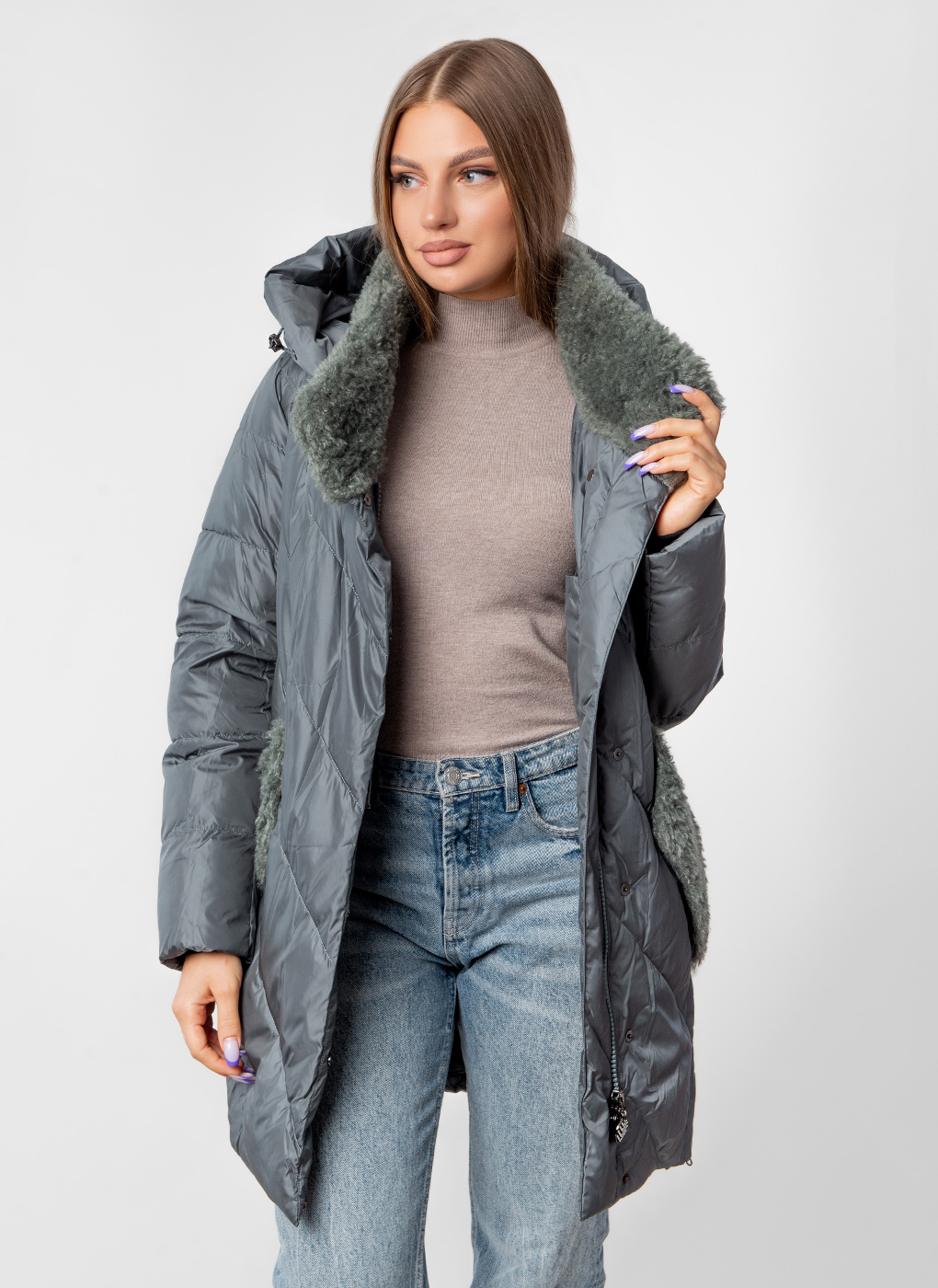 

Куртка женская WINTERRA 57017 зеленая 52 RU, 57017