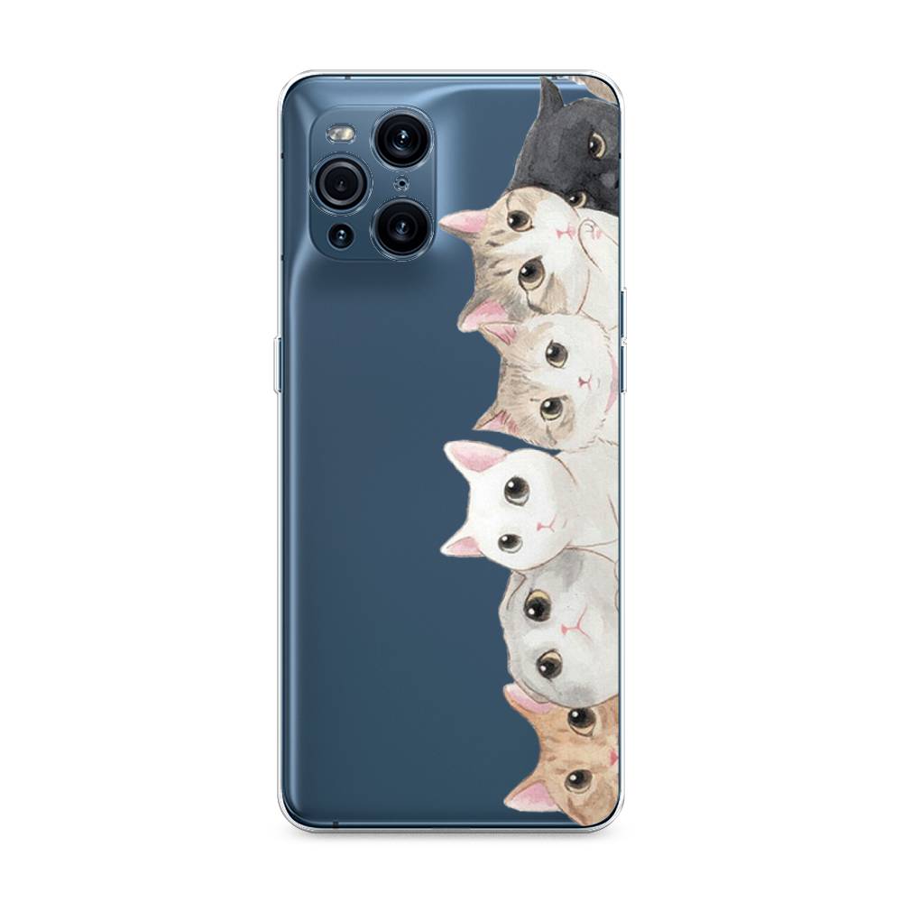 

Силиконовый чехол "Котики" на Oppo Find X3 Pro, Котики