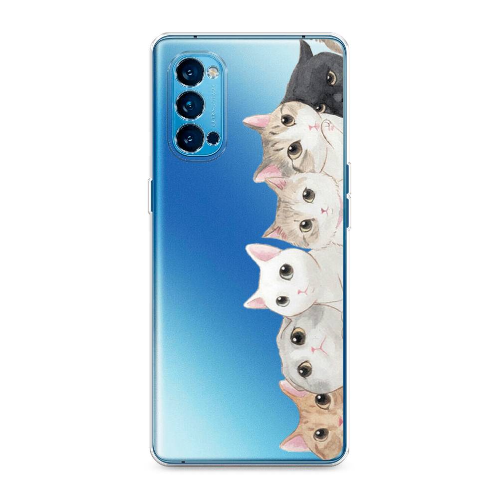 

Силиконовый чехол "Котики" на Oppo Reno 4 Pro 5G, Котики
