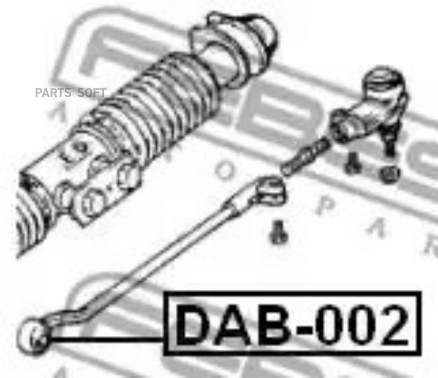 

FEBECT DAB002 DAB-002_сайлентблок рулевой тяги!\ Opel Kadett E 84-91