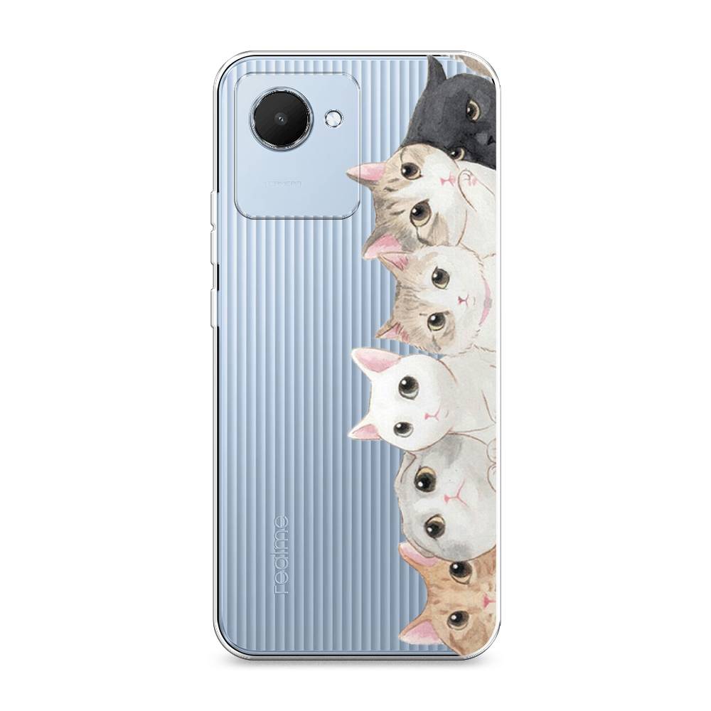 

Силиконовый чехол "Котики" на Realme C30, Котики