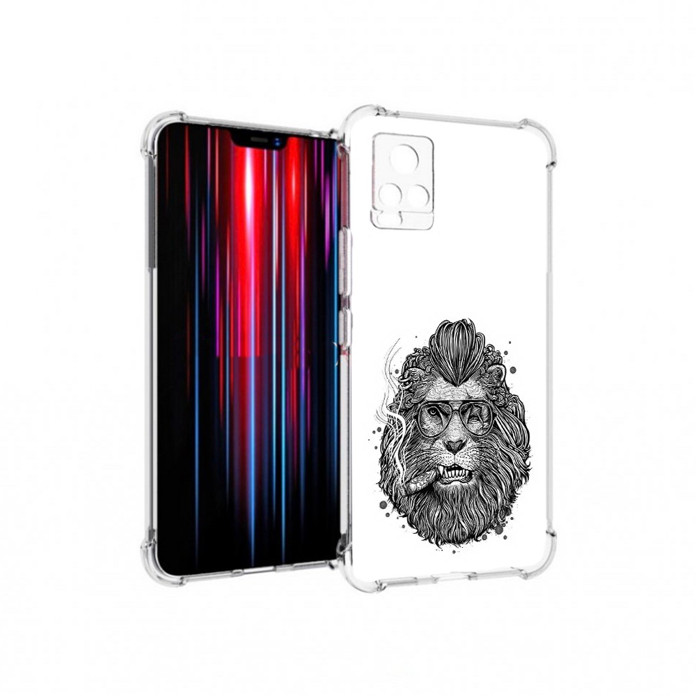 

Чехол MyPads Tocco для Vivo V20 PRO курящий лев (PT226964.386.432), Прозрачный, Tocco