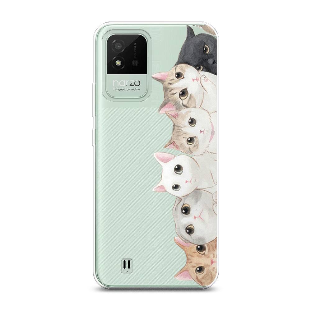 

Силиконовый чехол "Котики" на Realme Narzo 50i, Котики