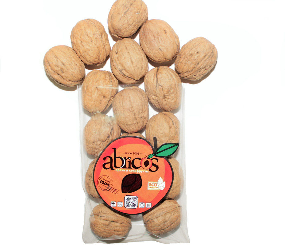 

Грецкий орех в скорлупе крупный Чили Abricos, 1 кг