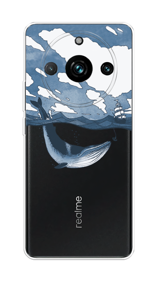

Чехол на Realme 11 Pro+ "Большой кит", Синий, 2514350-1