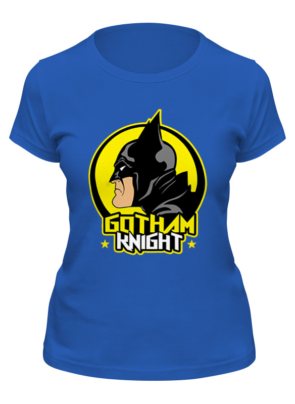 

Футболка женская Printio Gotham knight синяя XL, Синий, Gotham knight