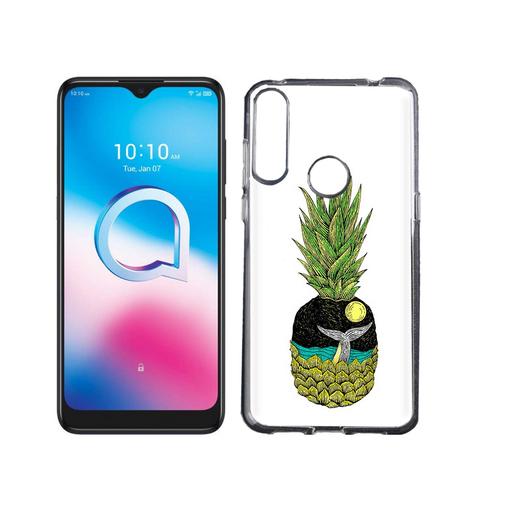 

Чехол MyPads Tocco для Alcatel 3L (2020) 5029Y ананас с китом (PT159035.666.220), Tocco