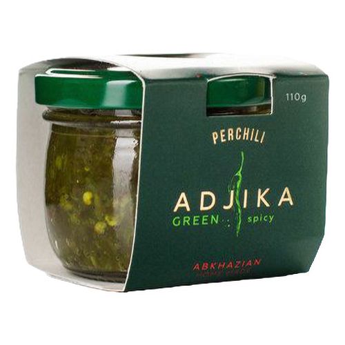 Аджика Perchili Green Spicy Абхазская острая зеленая 110 мл