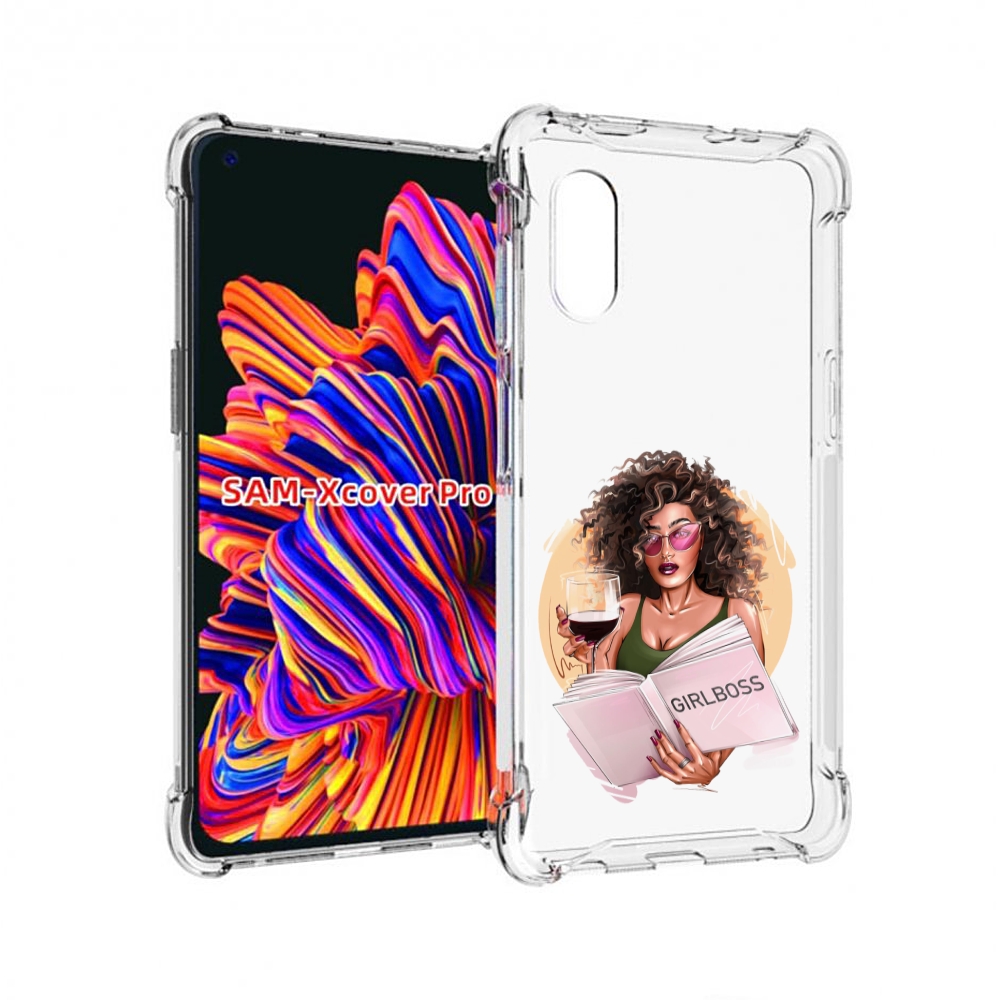 

Чехол MyPads Girlboss with wine_ Etsy женский для Samsung Galaxy Xcover, Прозрачный, Tocco