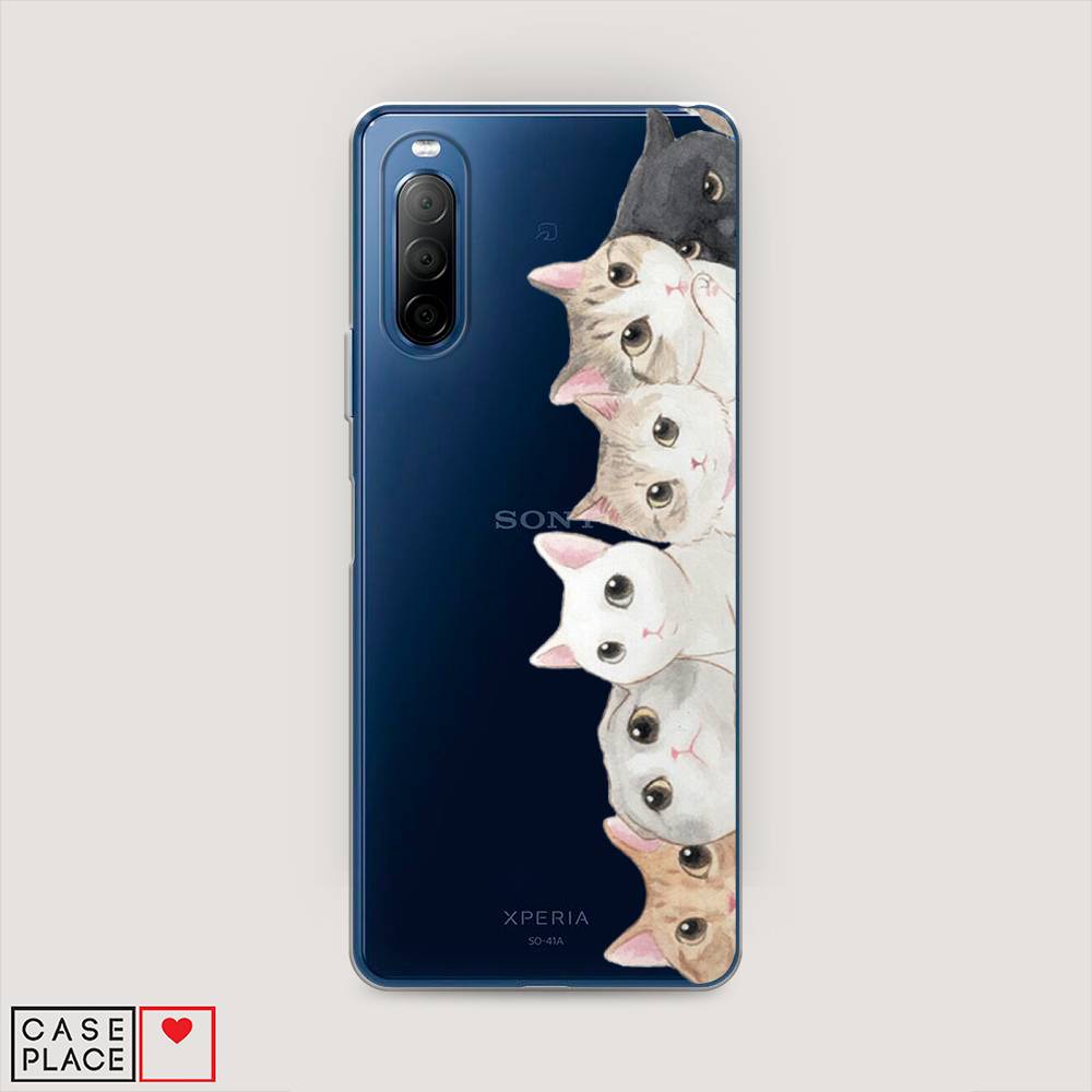 

Силиконовый чехол "Котики" на Sony Xperia 10 II, Котики