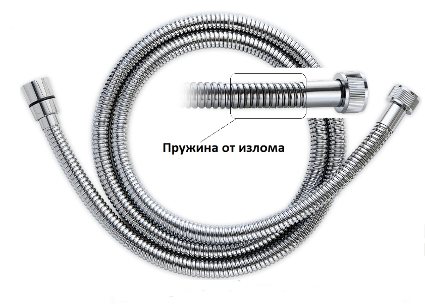 

Шланг душевой DISFLEX N-1000, Серебристый