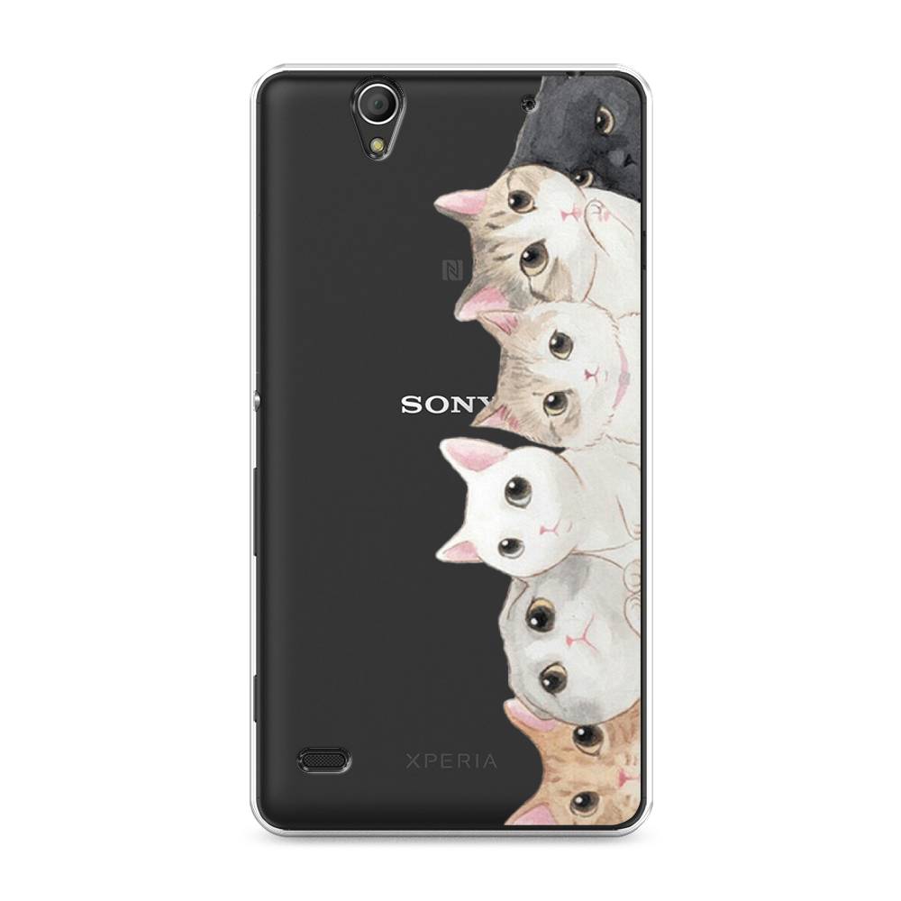 

Силиконовый чехол "Котики" на Sony Xperia C4, Котики