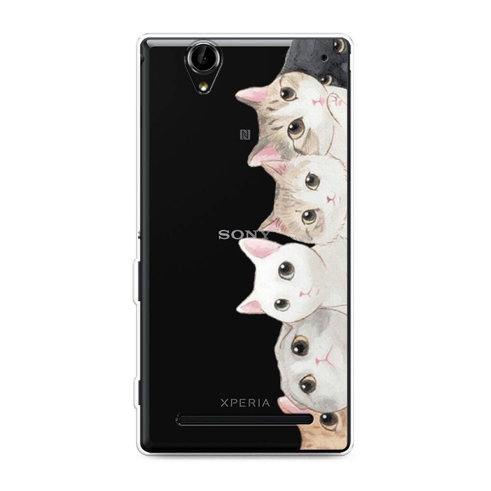 

Силиконовый чехол "Котики" на Sony Xperia T2 Ultra, Котики