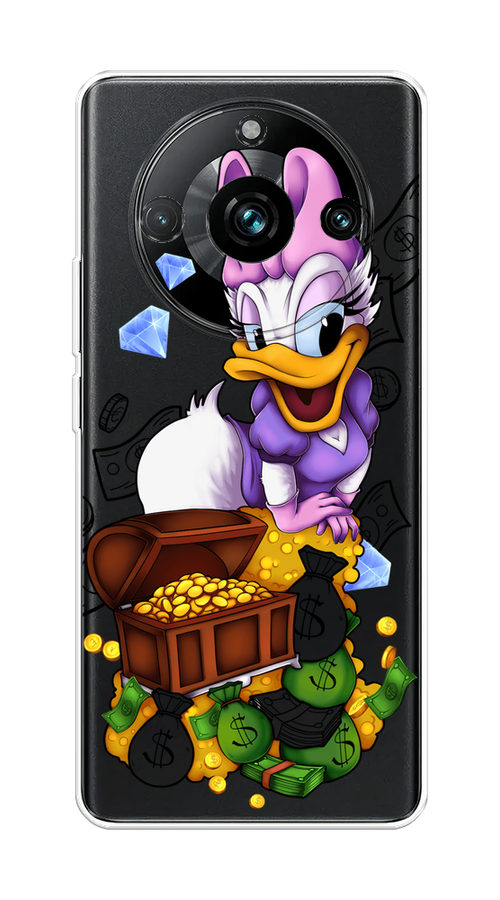 

Чехол на Realme 11 Pro+ "Rich Daisy Duck", Коричневый;белый;фиолетовый, 2514350-6