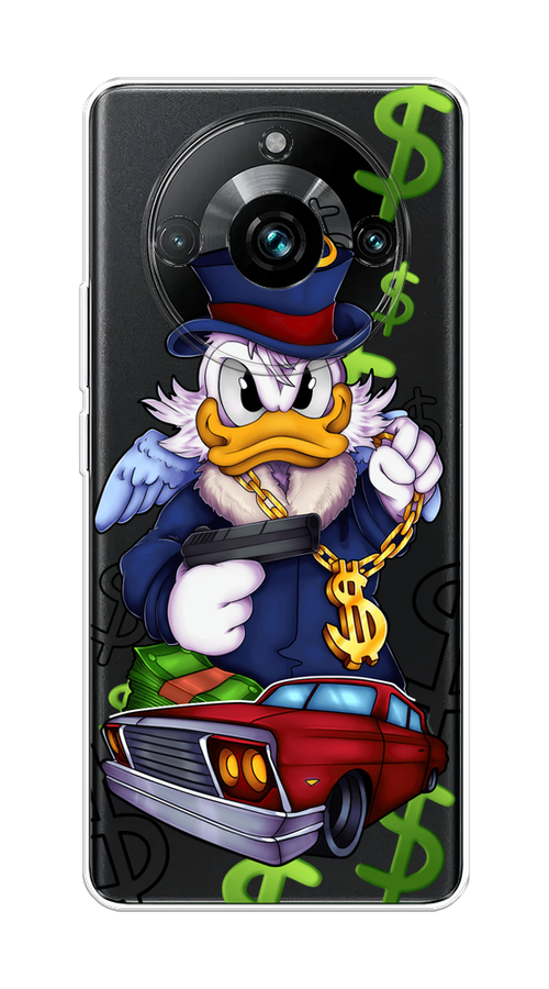 

Чехол на Realme 11 Pro+ "Scrooge McDuck with a Gold Chain", Красный;синий;белый, 2514350-6