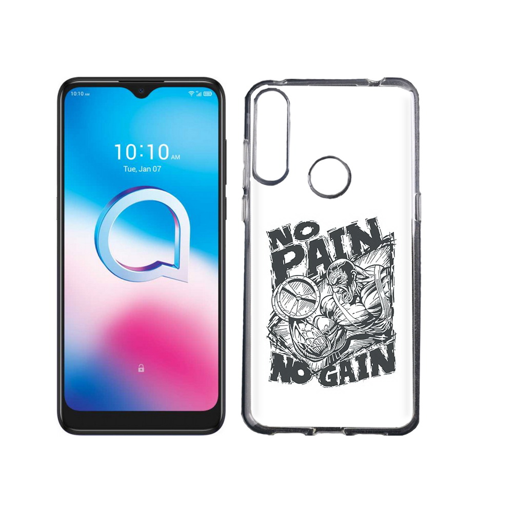 

Чехол MyPads Tocco для Alcatel 3L (2020) 5029Y бодибилдинг тяжелая работа, Tocco