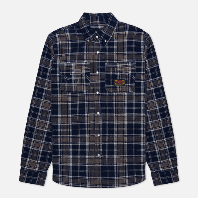 

Мужская рубашка Bronze 56k 56 Flannel синий, Размер XL, 56 Flannel