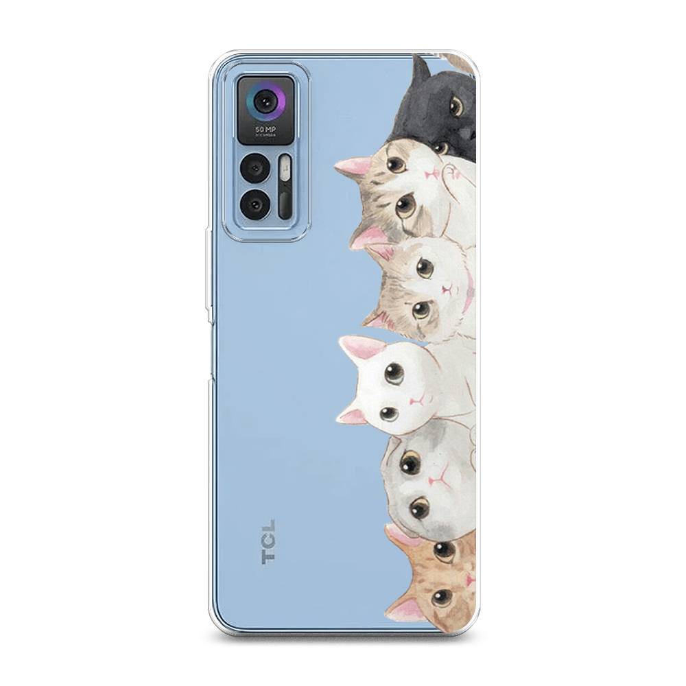 

Силиконовый чехол "Котики" на TCL 30 Plus, Котики