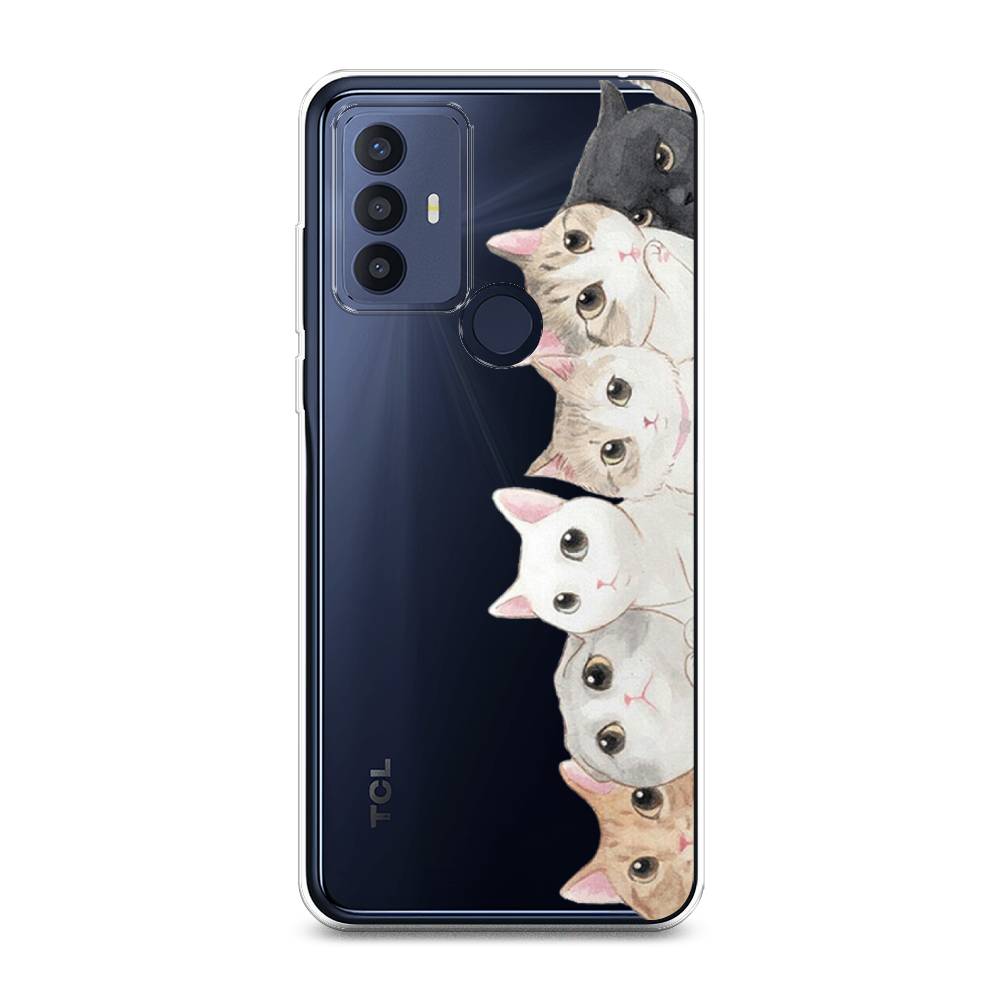 

Силиконовый чехол "Котики" на TCL 30 SE, Котики