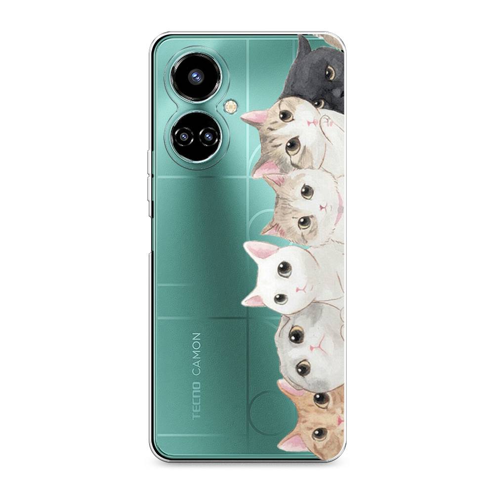 

Силиконовый чехол "Котики" на Tecno Camon 19, Котики