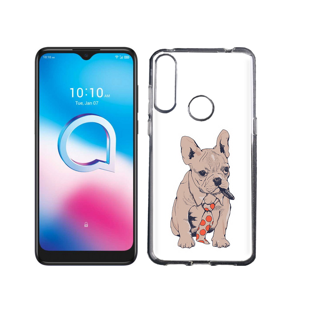 

Чехол MyPads Tocco для Alcatel 3L (2020) 5029Y бульдог с сигарой (PT159035.666.250), Tocco