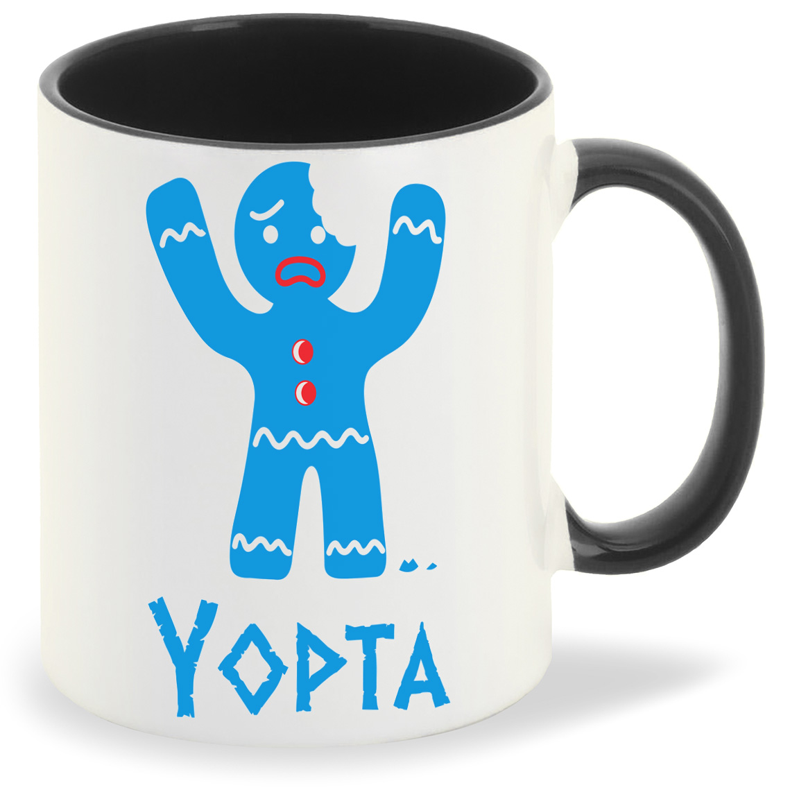 

Кружка черная CoolPodarok Yopta
