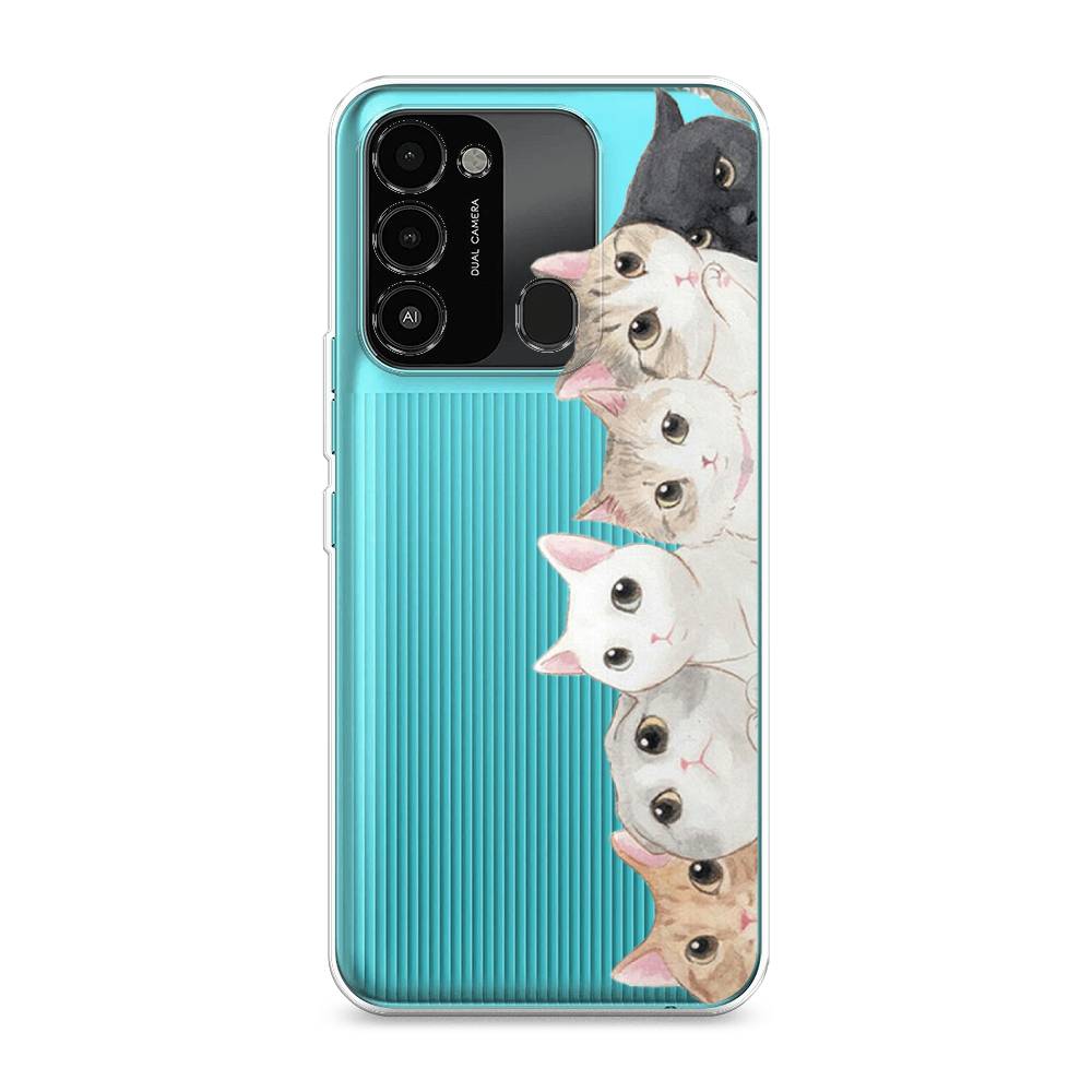

Силиконовый чехол "Котики" на Tecno Spark 8C, Котики