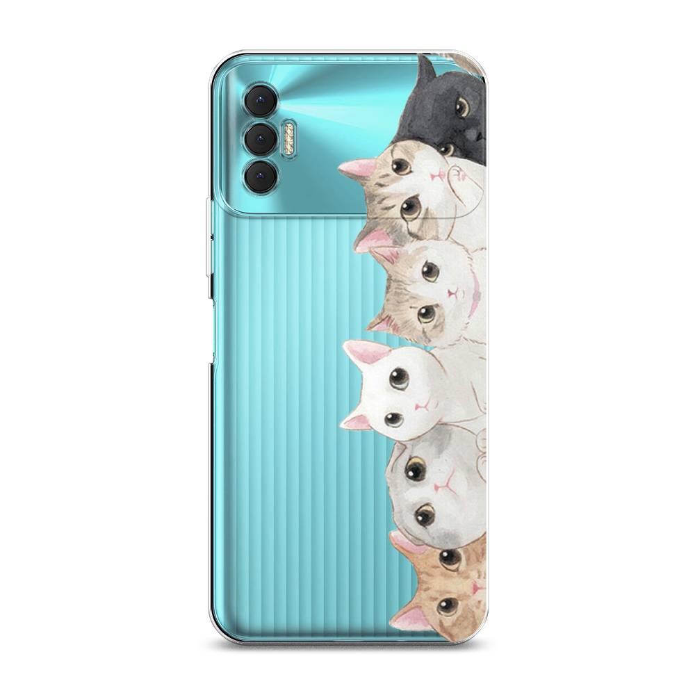 

Силиконовый чехол "Котики" на Tecno Spark 8P, Котики