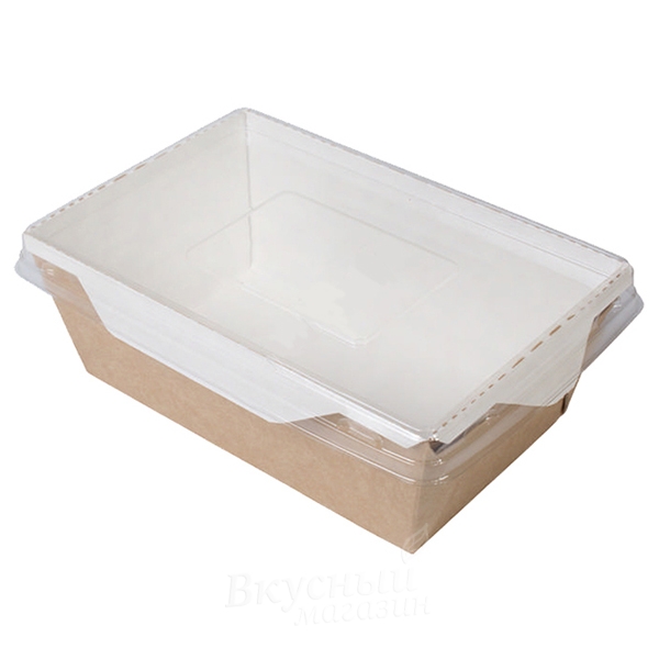 

Упаковка для пирожных с прозрачной крышкой Крафт OpSalad1000 ECO 20х14х5 см., 5 шт.