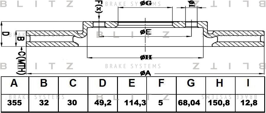 

Диск Тормозной Blitz Bs0413 Blitz арт. BS0413