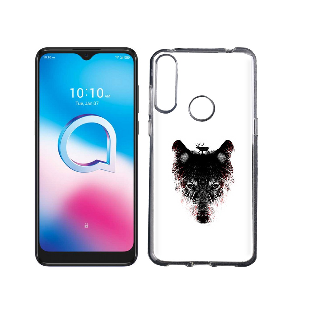 

Чехол MyPads Tocco для Alcatel 3L (2020) 5029Y волк в траве (PT159035.666.267), Tocco
