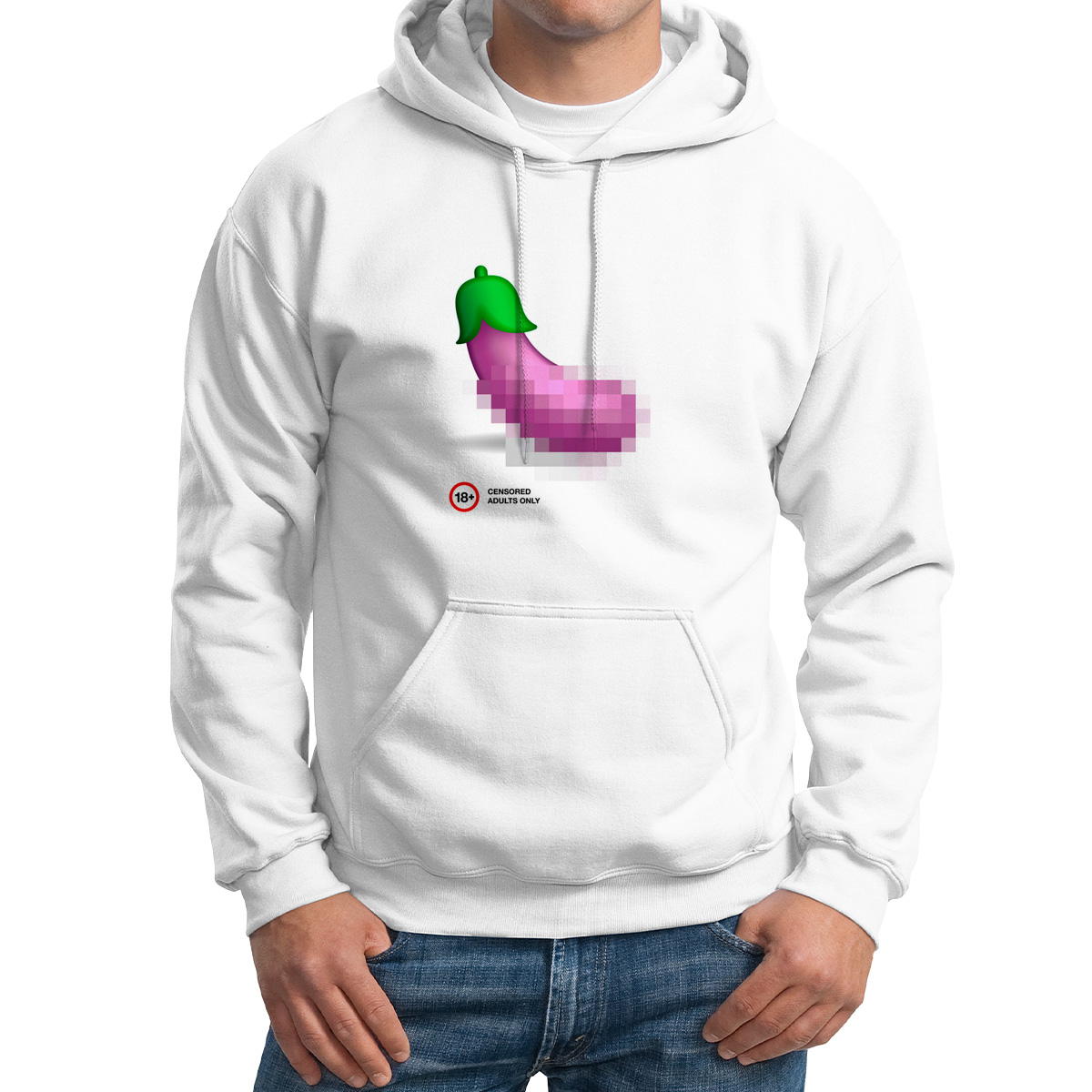 

Худи унисекс CoolPodarok Илюстрация. Баклажан 18+ белое 62 RU, CX62M0621647