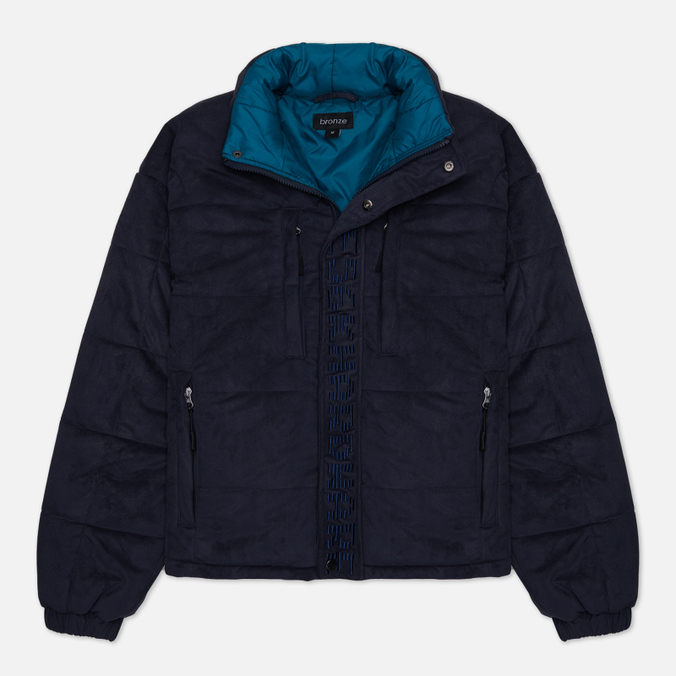 

Мужской пуховик Bronze 56k Faux Suede Puffer синий, Размер L, Faux Suede Puffer