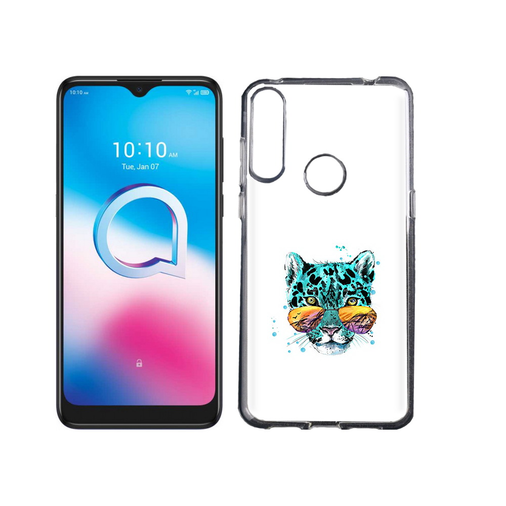 

Чехол MyPads Tocco для Alcatel 3L (2020) 5029Y голубой лео (PT159035.666.294), Tocco