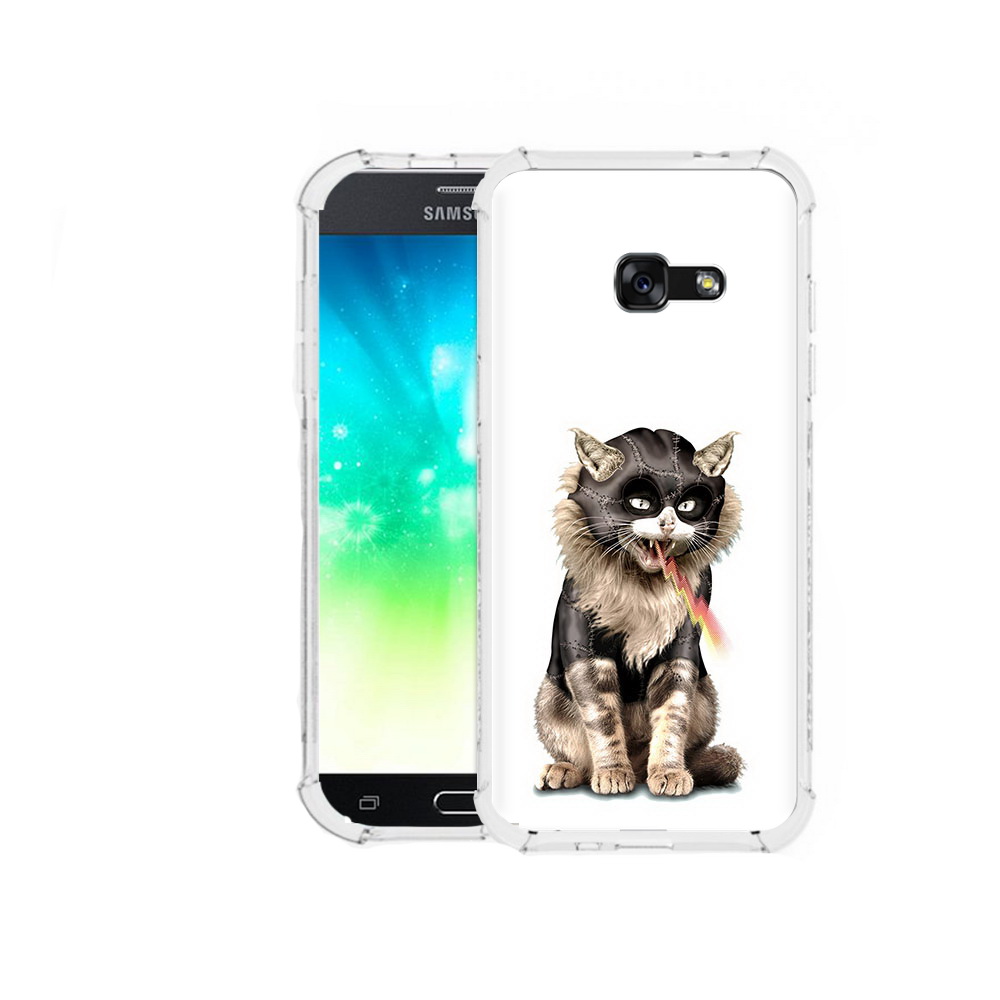 

Чехол MyPads Tocco для Samsung Galaxy A3 (2016) дьяволский кот, Прозрачный, Tocco