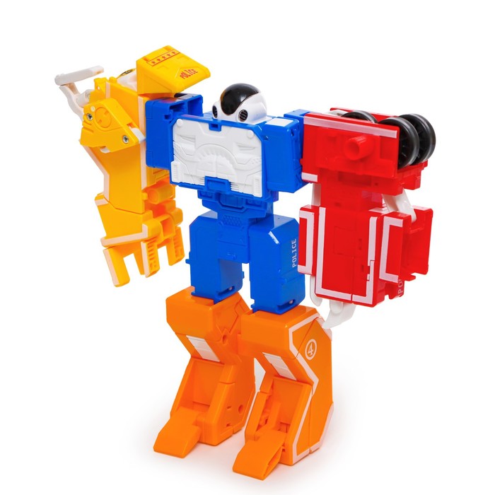 фото Набор роботов "алфавит", трансформируются, 7 шт., собираются в 1 робота dade toys