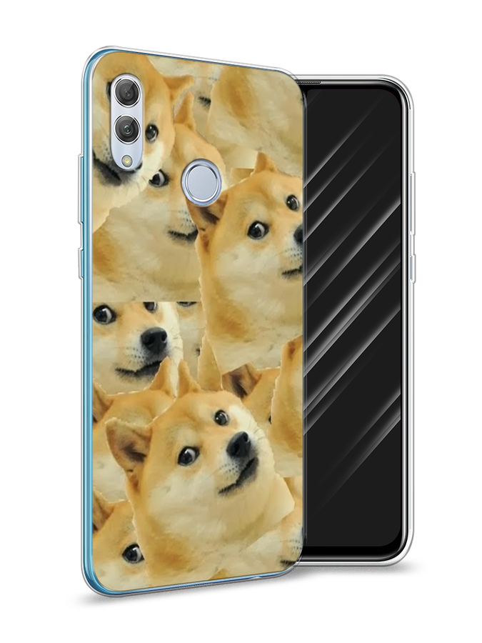 

Чехол Awog на Huawei P Smart 2019 "Собака-подозревака фон", Желтый;черный, 67250-9