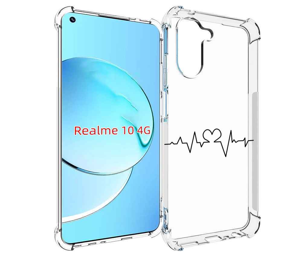 

Чехол MyPads диаграмма-любви для Realme 10, Прозрачный, Tocco