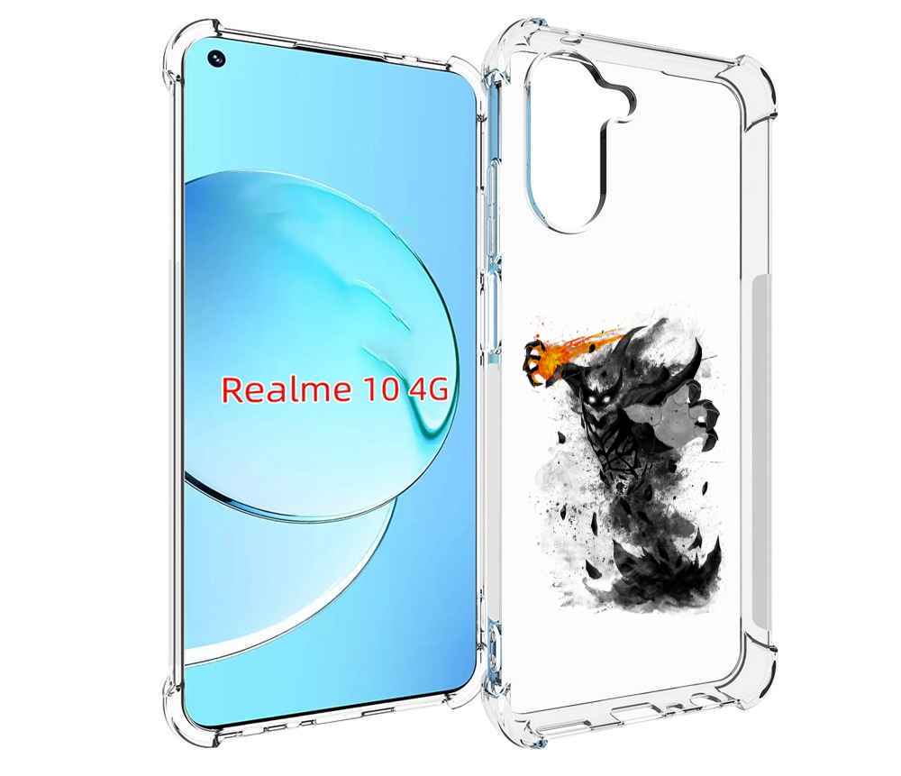 

Чехол MyPads nevermore черно белый для Realme 10, Прозрачный, Tocco