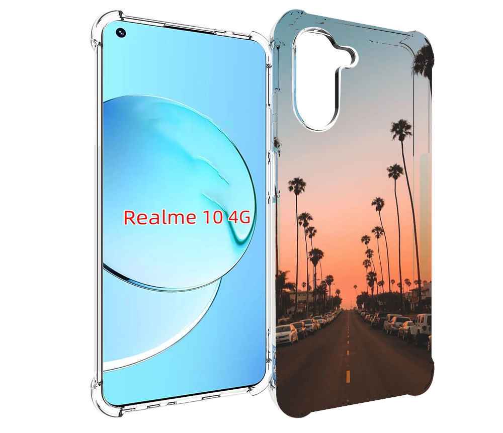

Чехол MyPads дорога-с-закатом для Realme 10, Прозрачный, Tocco